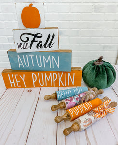 Fall Kit Decals for blocks and rolling pins - DECALS ONLY