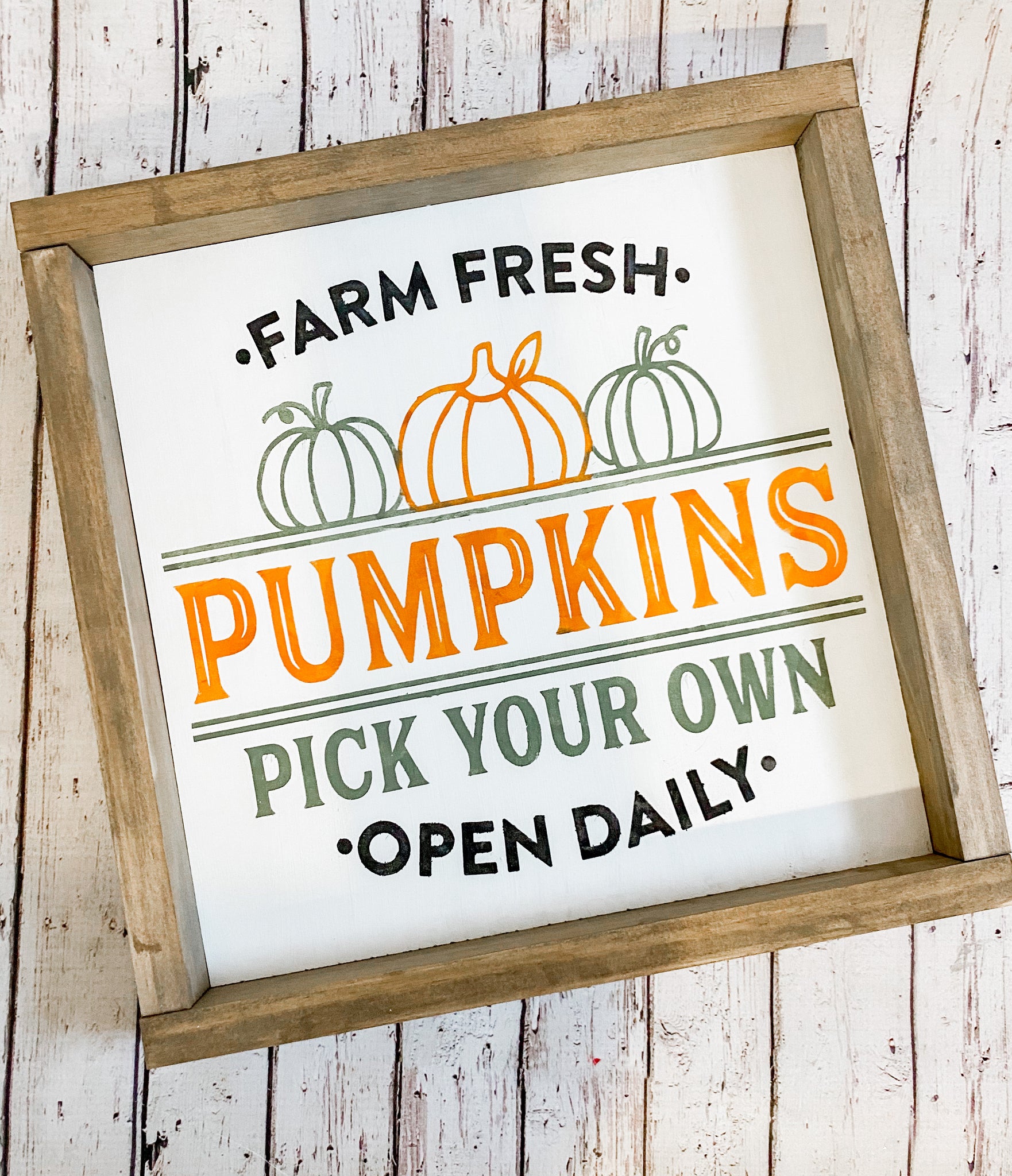 Farm Fresh Pumpkins Sign Kit