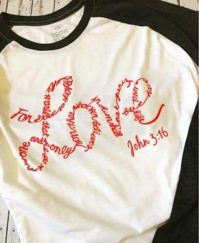 Love John 3:16 Shirt,cute shirt,lovely design.