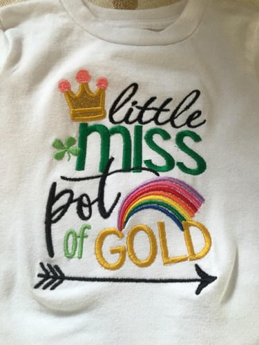 Little Miss Pot of Gold,cute shirt